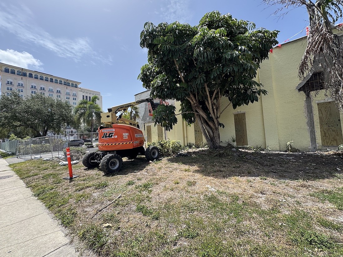 The building where the sales gallery will be developed is located at the intersection of Ringling and Washington boulevards.