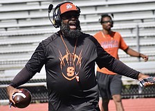 This fall will be Anthony "Amp" Campbell's third year as the Sarasota High football coach. He's still searching for his first winning season with the Sailors.