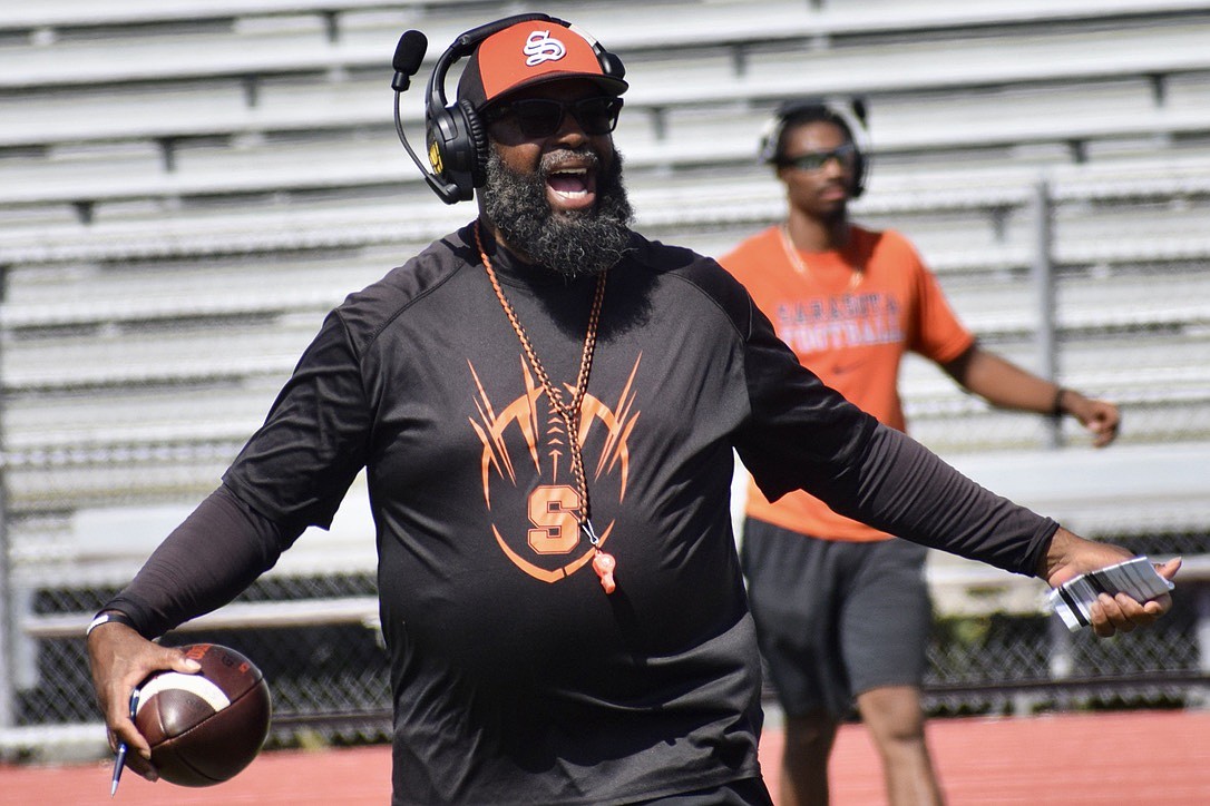 This fall will be Anthony "Amp" Campbell's third year as the Sarasota High football coach. He's still searching for his first winning season with the Sailors.