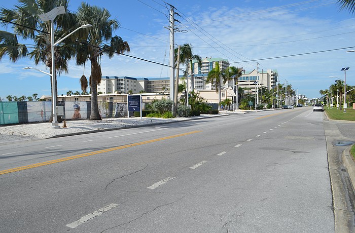 The City Commission moved ahead with an effort to bury utility lines on St. Armands and Lido keys, such as these along Benjamin Franklin Drive.