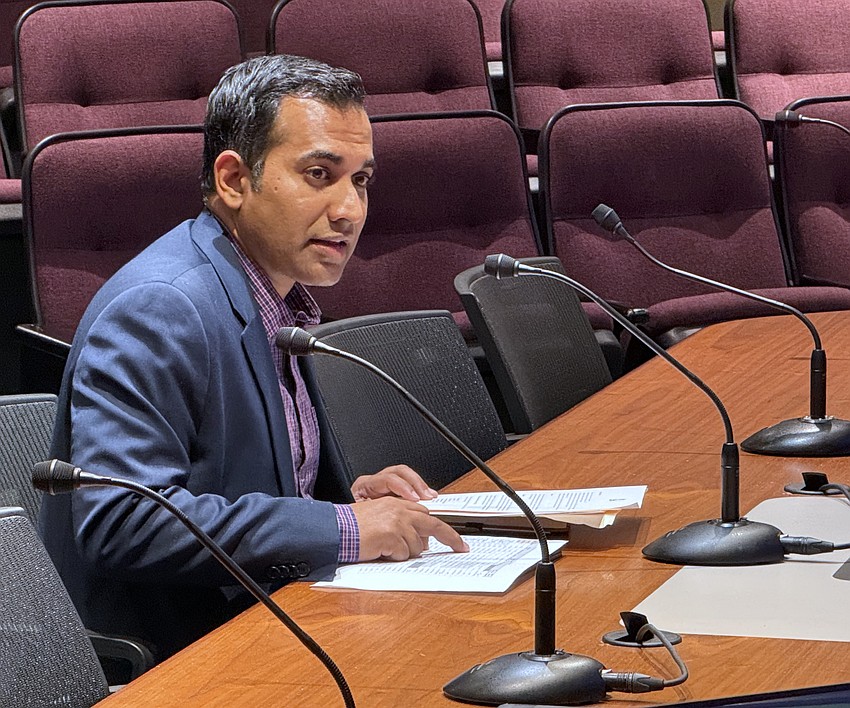 Sarasota Public Works Director Nikesh Patel. Sarasota Public Works Director Nikesh Patel.
