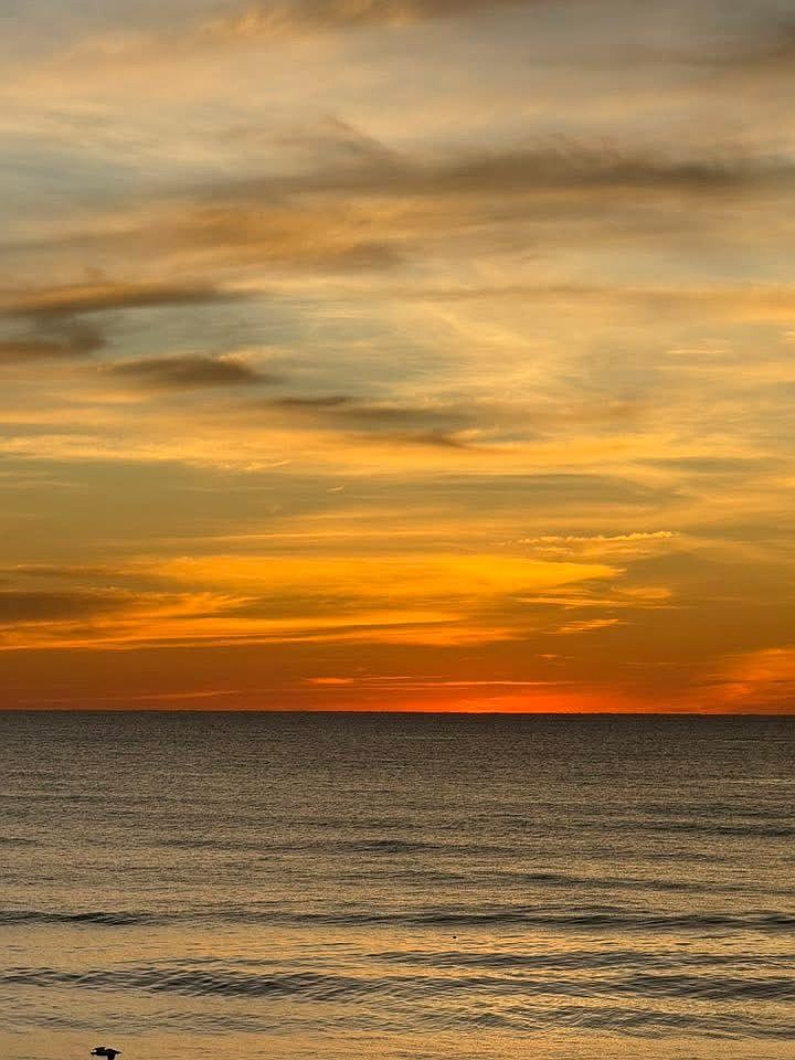 Dana Marpoe took this photo of a glowing sky at sunset on Longboat Key.