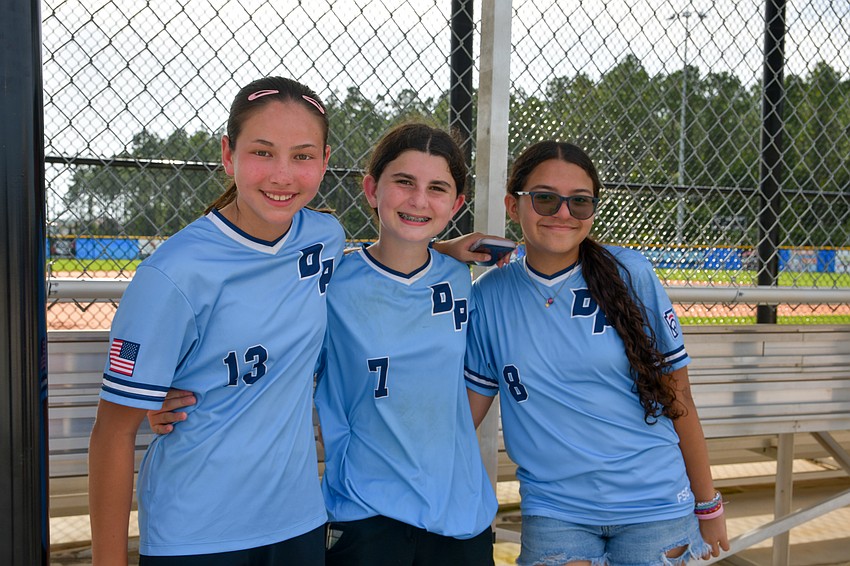 Sunisa Arunakul, Avery Graff and Nathalia Colina are honored to be the second Dr. Phillips Little League All-Star softball team to advance to regionals.