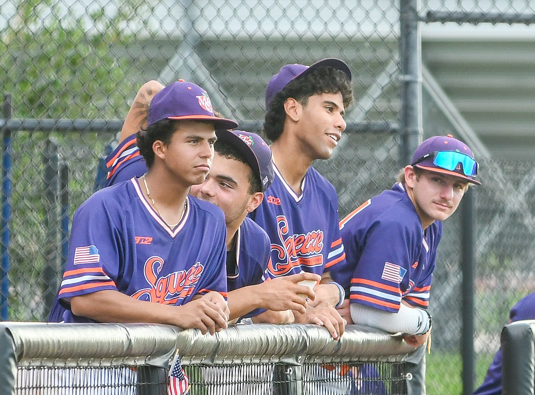 Alexander Galan, middle right, returned to his high school field one year later as a Squeeze.
