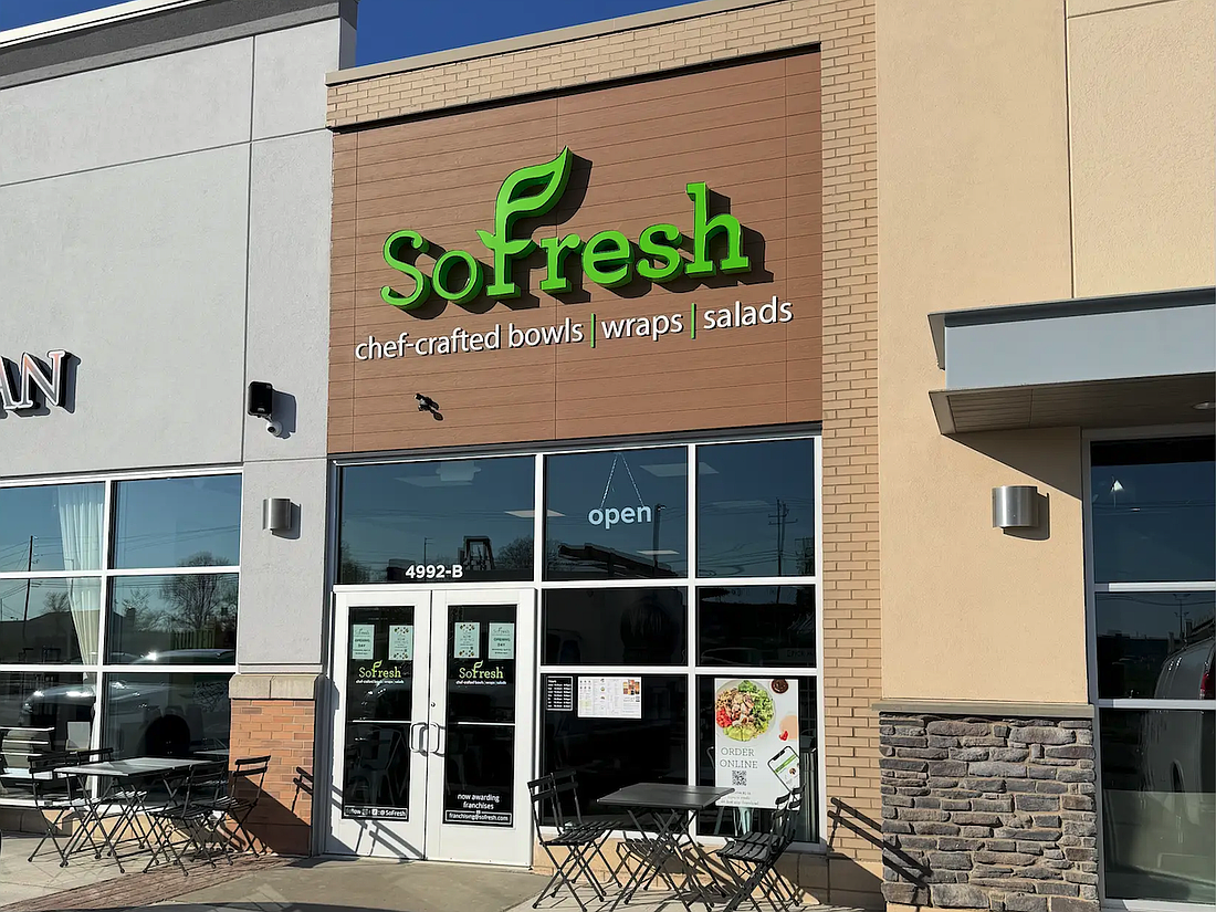 SoFresh, a fast-casual restaurant concept offering bowls, wraps, salads, proteins, smoothies and other made-to-order items, is planning to open its SilverLeaf location in St. Johns County on July 30.