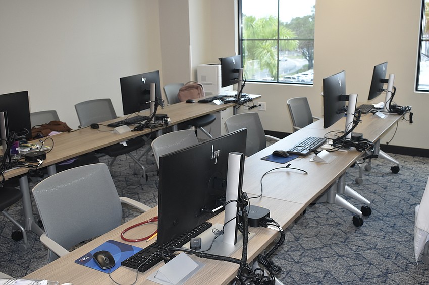 A classroom provides didactics for residents of the residency programs at HCA Florida Sarasota Doctors Hospital.