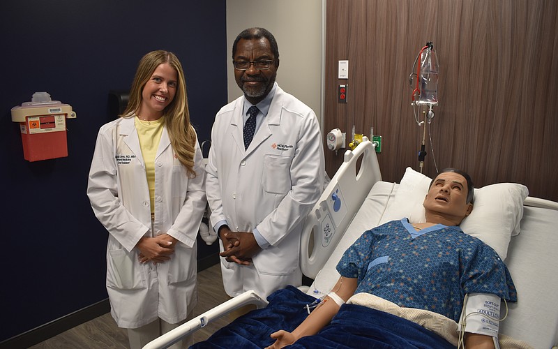 Dr. Abigail Dawes is a resident physician in the internal medicine program, and Dr. Michael Schandorf-Lartey is program director, at HCA Florida Sarasota Doctors Hospital.