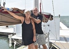 Sally Lippert and Mark Shrosbree are preparing to sail to The Bahamas together.