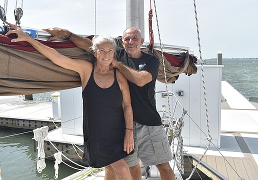 Sally Lippert and Mark Shrosbree are preparing to sail to The Bahamas together.