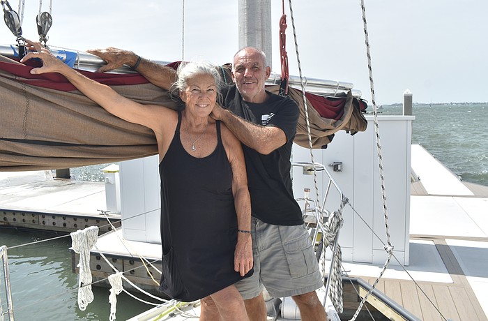 Sally Lippert and Mark Shrosbree are preparing to sail to The Bahamas together.