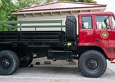 Longboat Key got its high-water vehicle from the Florida Forest Service. The town can keep it on loan for as long as it wants, but agreed to repaint the truck, which formerly had a camo livery.