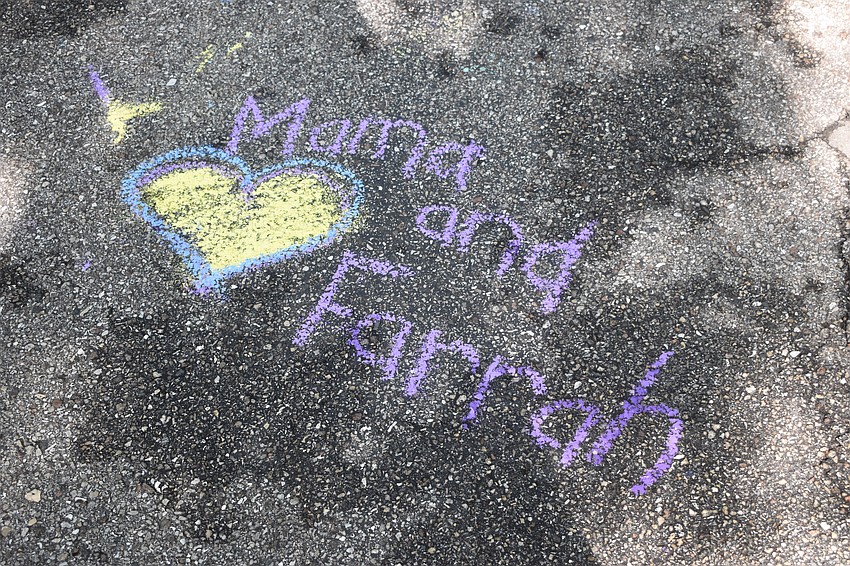 Farrah Lemay, 2, and her mother Rebekah Lemay created a signature.