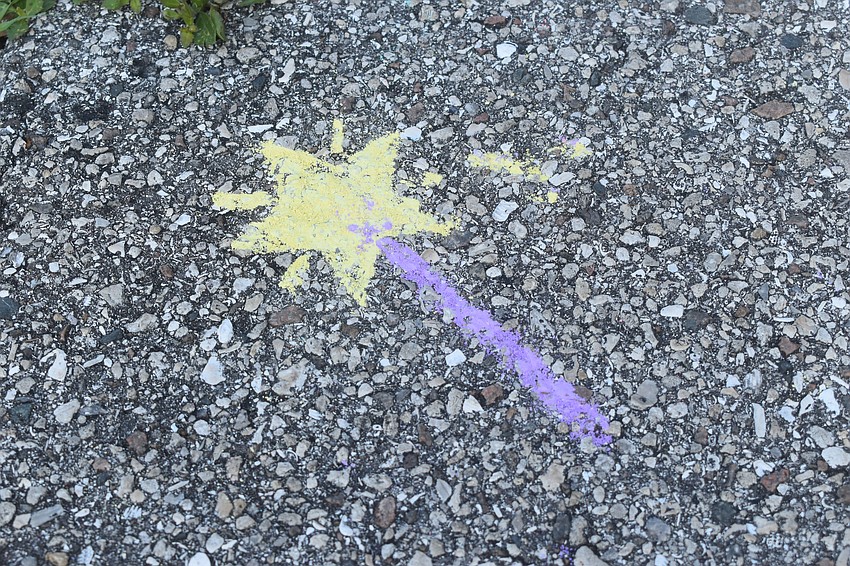 One participant added a magical touch to the trail.