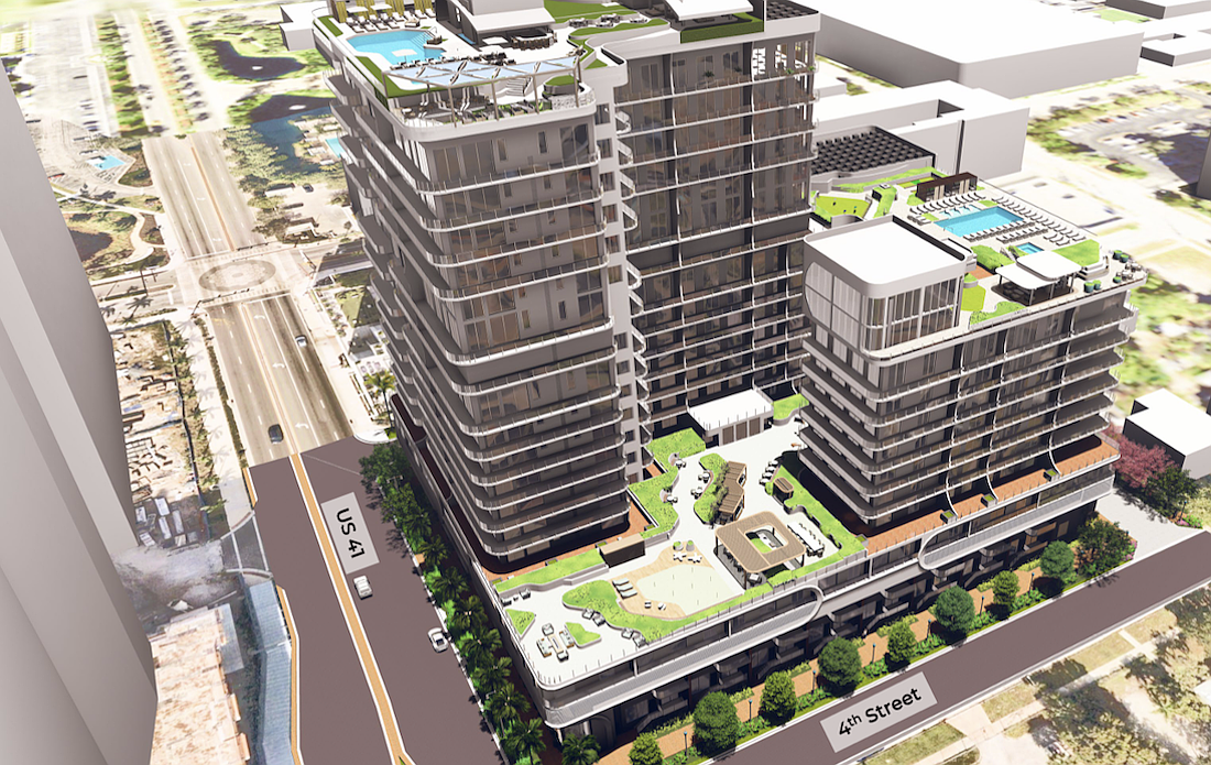 Saravela will occupy a full city block along North Tamiami Trail between Fourth and Fifth streets.
