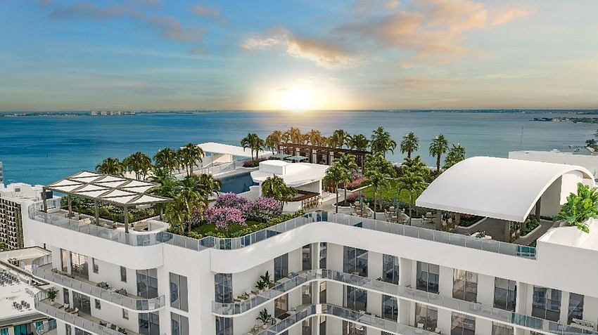 Saravela will be capped with a rooftop pool. Saravela will be capped with a rooftop pool.