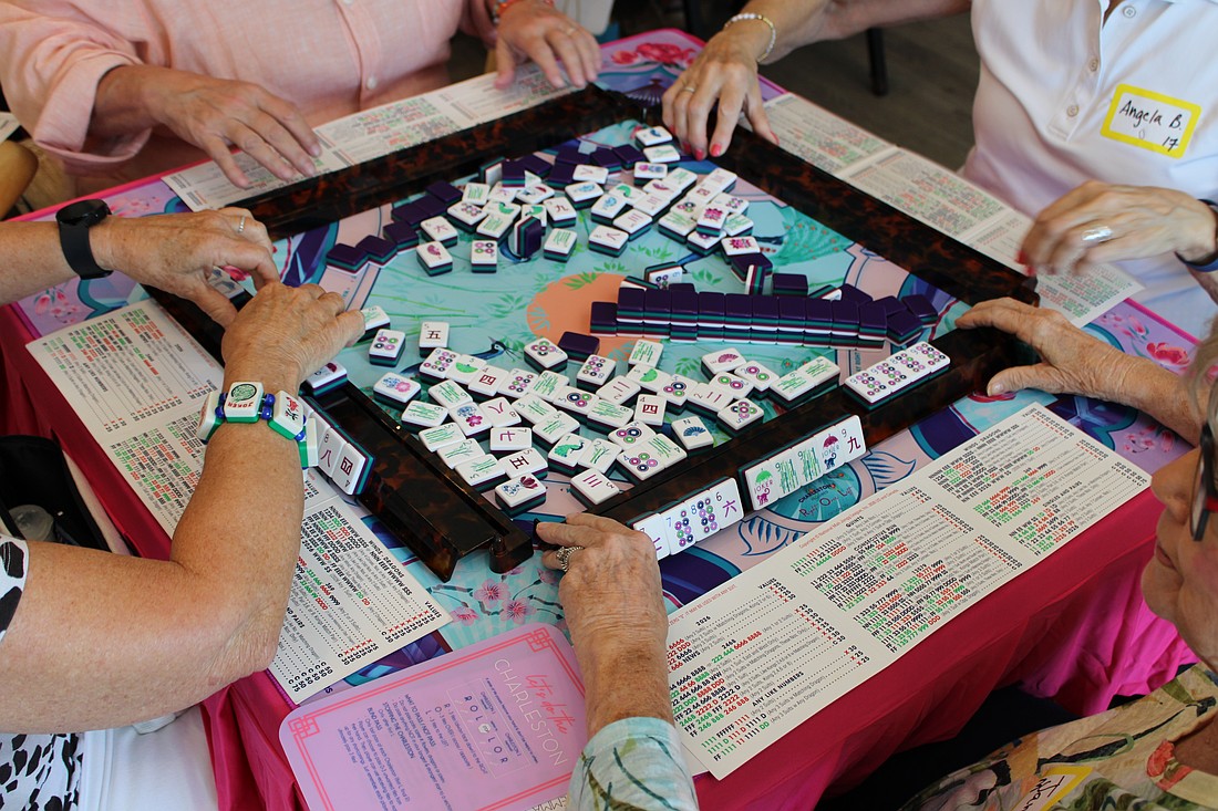 The Mah Jongg Weekend was filled with colorful, coastal mahjong sets provided by Event Organizer Rennee Fannin.