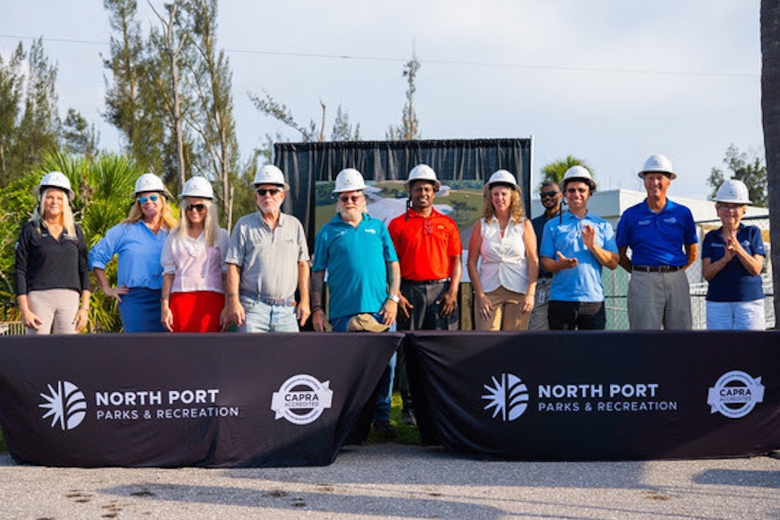 North Port city officials marked the start of rehabilitation at Warm Mineral Springs Park with a "Hats on for Progress" ceremony on July 27.
