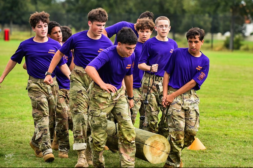 The male team competed at the Battle of the Groves Raider Competition.