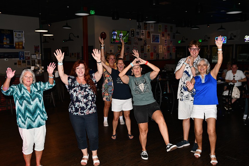 Attendees on the dance floor were ready to dance the afternoon away.