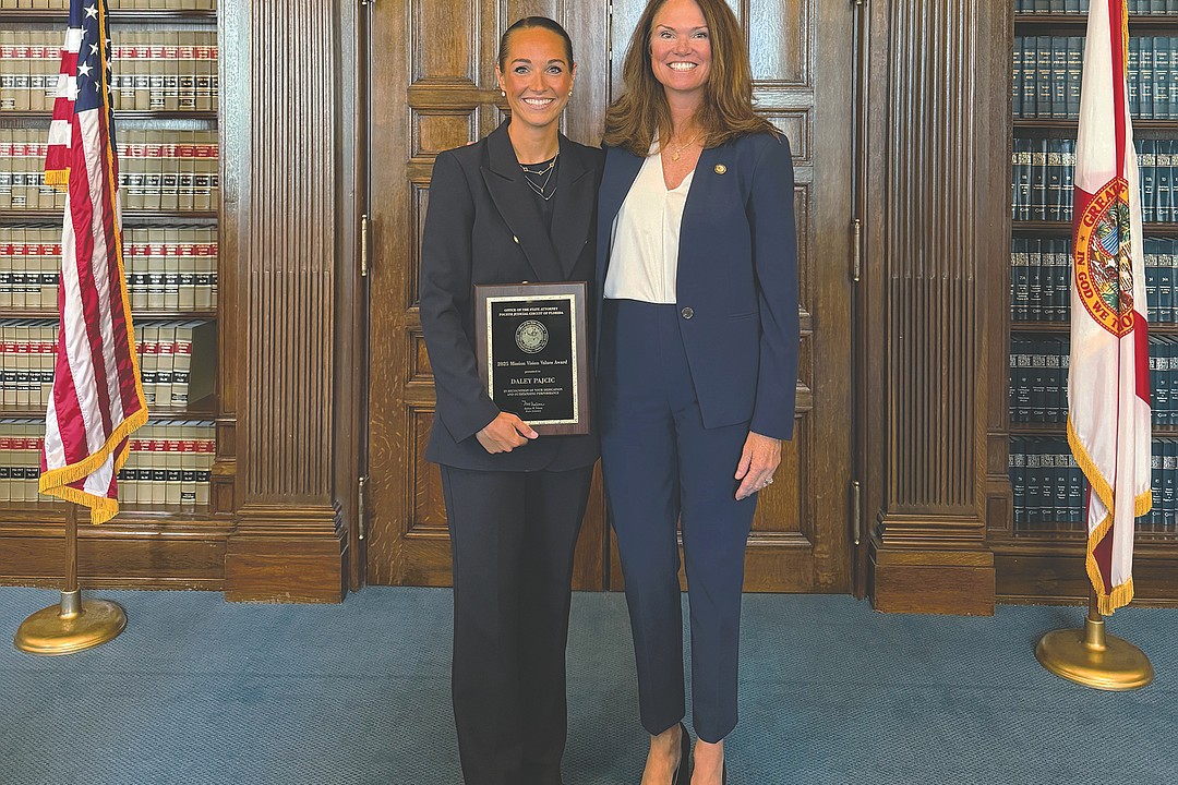 Daley Pajcic receives award from state attorney