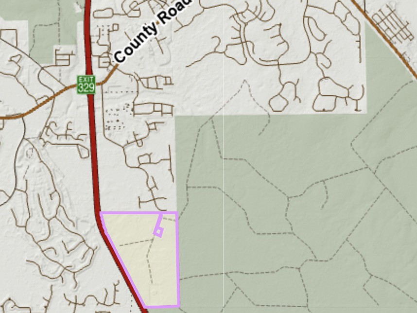 The proposed Planned Rural Development rezoning, for a separate portion of the Sandy Lake property, would allow an 81-lot residential development along with a marina and park space.