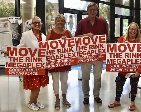 Lakewood Ranch residents Kathy Flora, Laura Moninski, Nicholas Keen and Susan Solz are happy with the July 28 outcome.