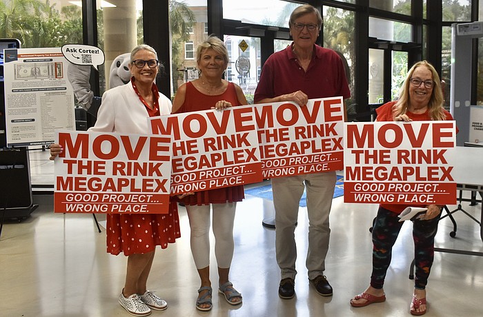 Lakewood Ranch residents Kathy Flora, Laura Moninski, Nicholas Keen and Susan Solz are happy with the July 28 outcome.