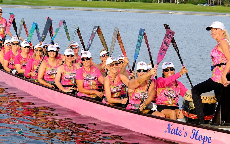 Survivors In Sync is a dragon boat team made up of breast cancer survivors.