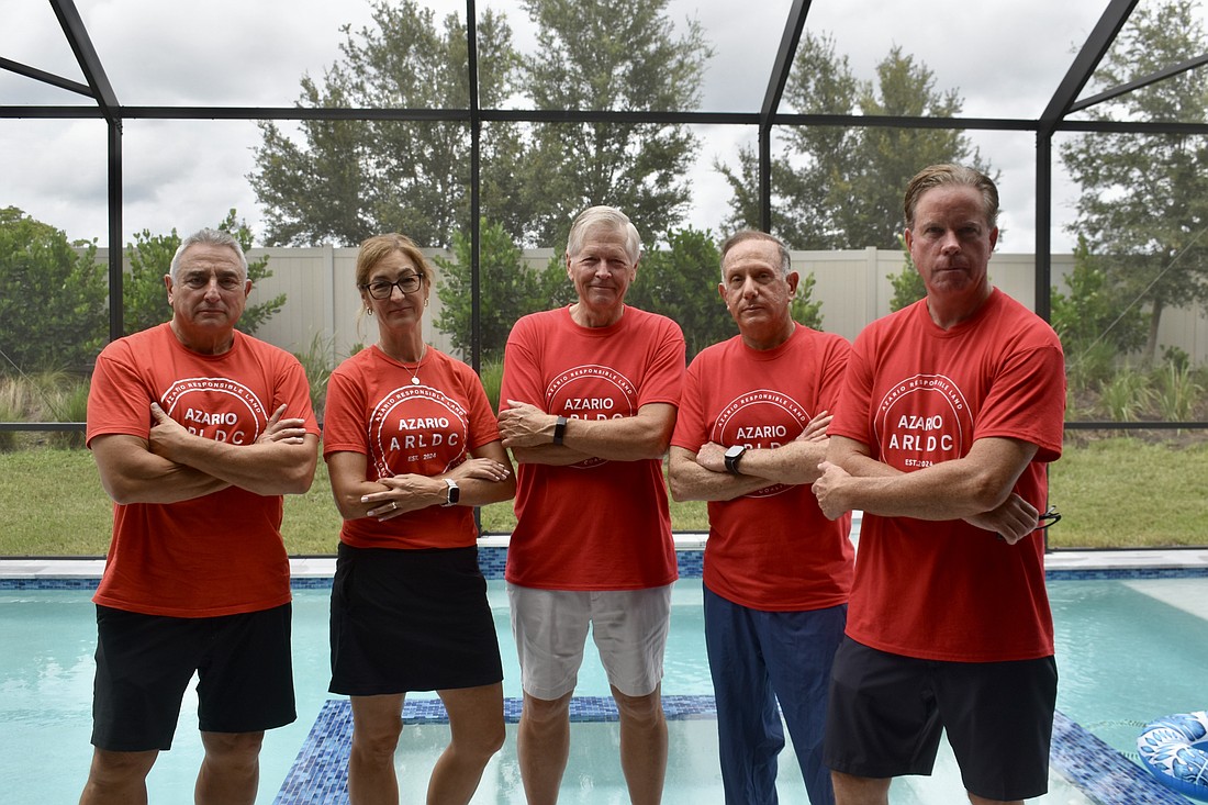 Harold Kobakof, Luzette Socash, Greg Dunbar, Howard Sosnik and Jim Toolen are not done fighting the high-density project slated to be built adjacent to their Lakewood Ranch neighborhood.
