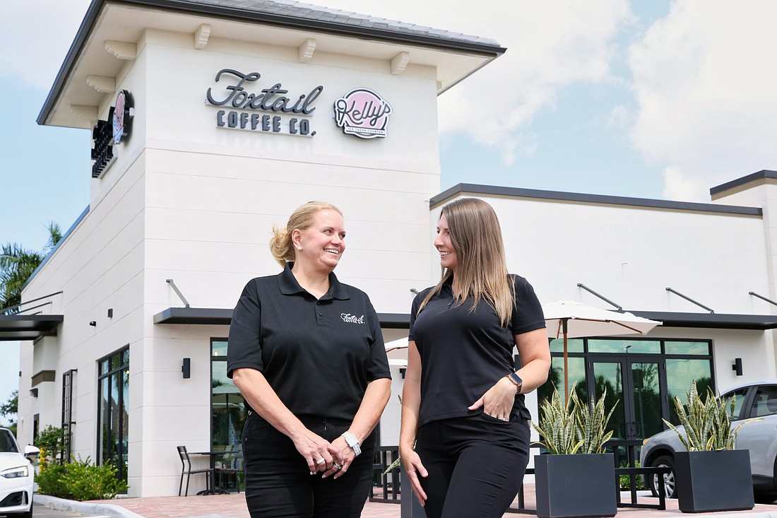 Foxtail franchise operations manager Lindsey Ventriglia, right, has worked for both the coffee shop and Jason Deli locations co-owned by Diana Wills, left, for 18 years.