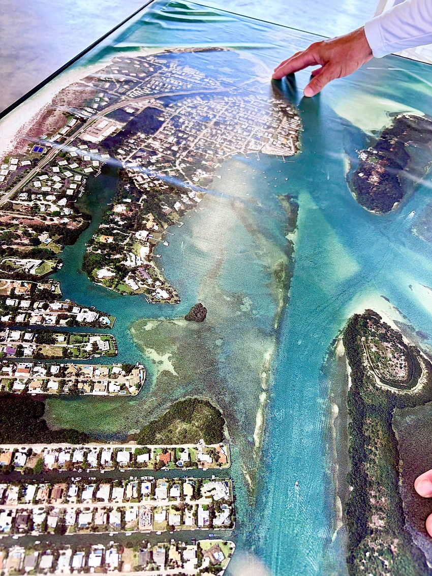 Shane Catts shows Happy Paddler Kayak Tours & Ecoventures's routes for guided tours on the north end of Longboat Key. Shane Catts shows Happy Paddler Kayak Tours & Ecoventures's routes for guided tours on the north end of Longboat Key.