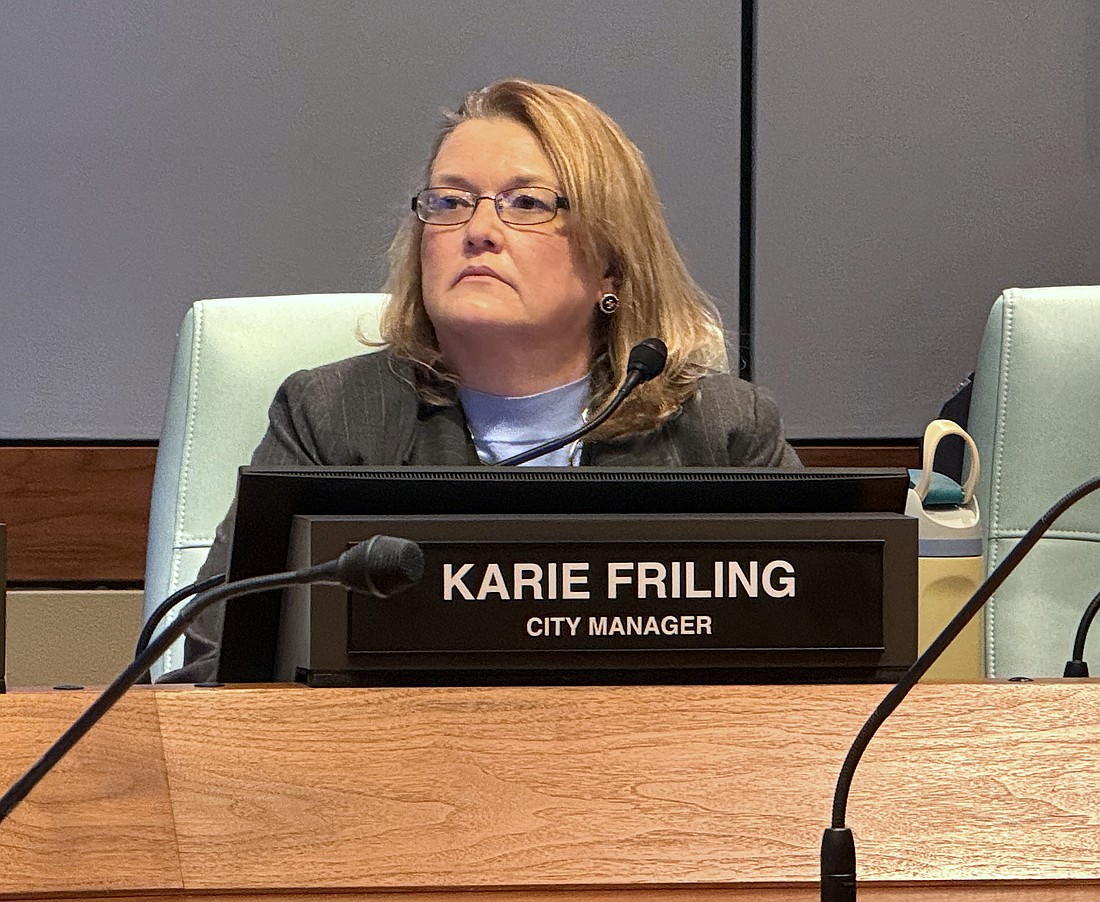 Sarasota City Manager Karie Friling recommended several projects be paused until after the November election.