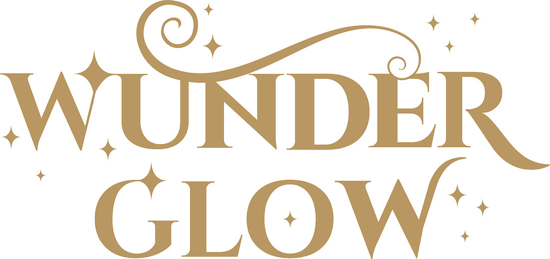 The logo for Wunder Glow, a walk-through holiday light experience in Dade City.