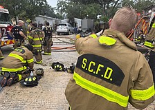 Sarasota County Fire Department responds to the scene of a structure fire in the 1000 block of Herndon Place in the Pinecraft area.