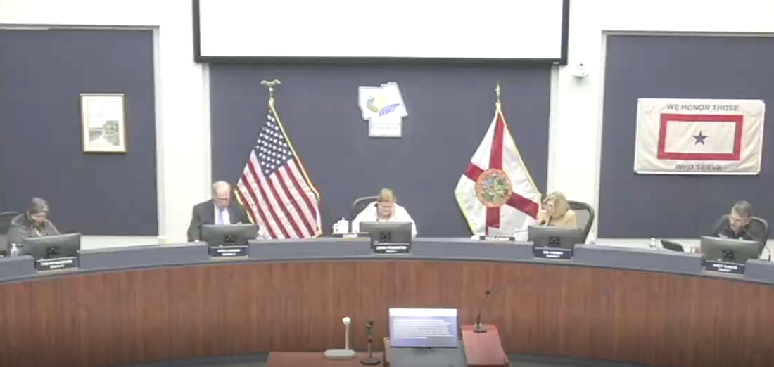 The Flagler County Commission unanimously approved a one-year moratorium on new data centers in unincorporated Flagler County during its Aug. 3 meeting. Screenshot
