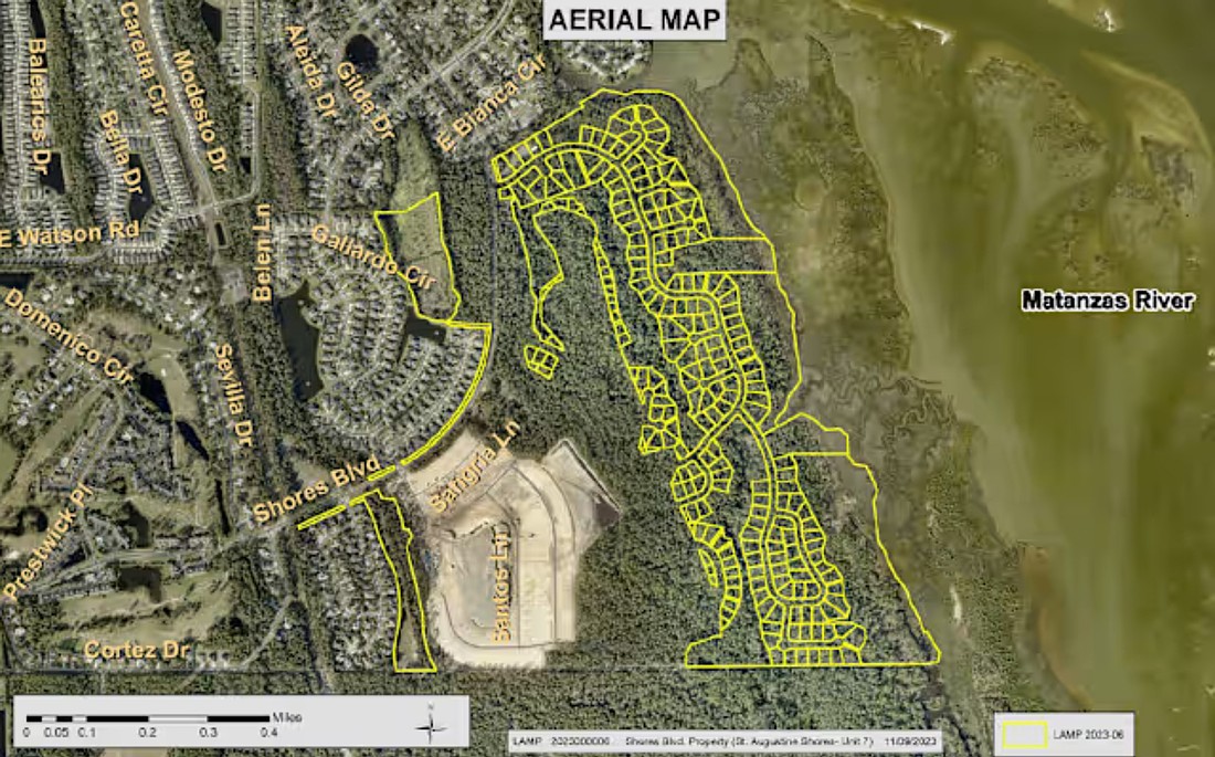 Ashley Homes purchased 98 residential lots along the Matanzas River in St. Augustine for $12 million July 30. Deed restrictions limit development to detached, single-family homes no taller than two stories.