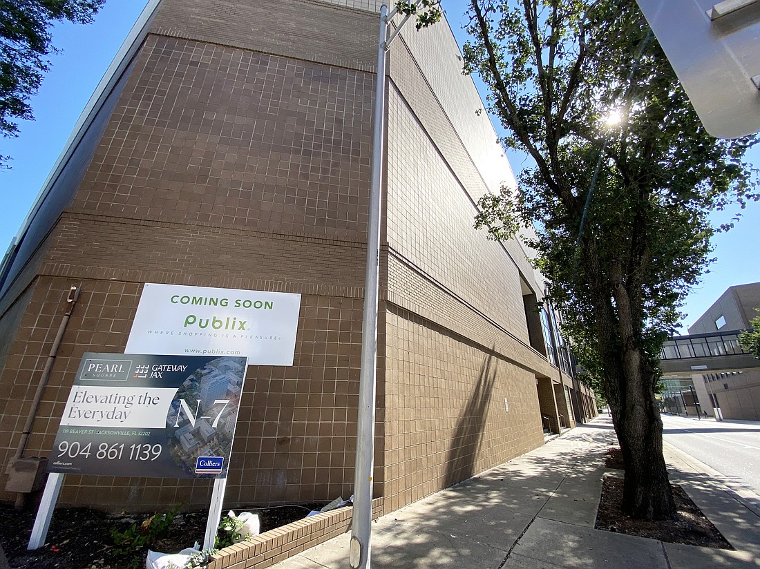 Gateway Jax's Block N7 development at 119 W. Beaver St. will include a Publix grocery store, apartments and additional retail space. Jacksonville City Council deferred a $48 million incentive package for the project Aug. 4, with Finance Committee Chair Will Lahnen pushing to restructure a $28.5 million completion grant.