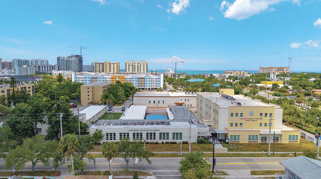 Sarasota Military Academy is at 801 N. Orange Ave. in Sarasota.