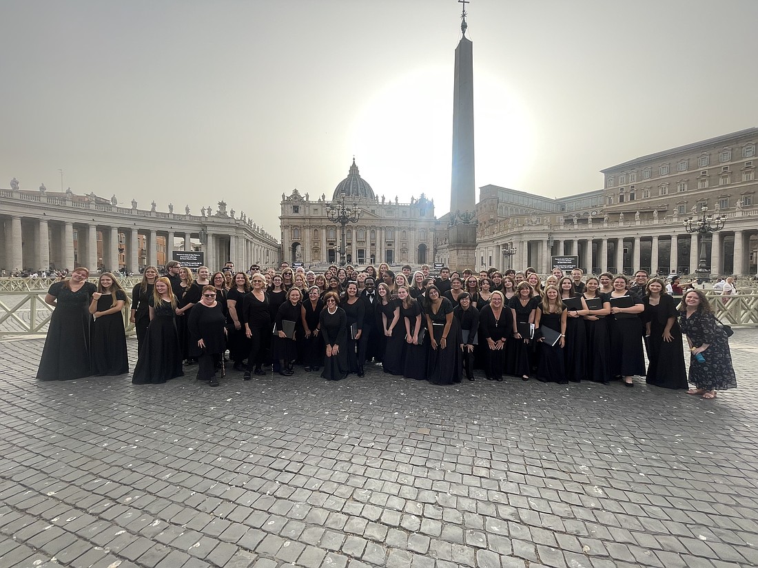 The Winter Garden Community Chior has performed in Vatican City in Italy.