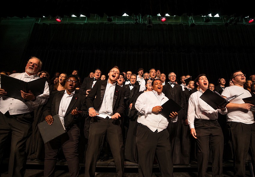 The Winter Garden Community Choir always sings with passion. The Winter Garden Community Choir always sings with passion.