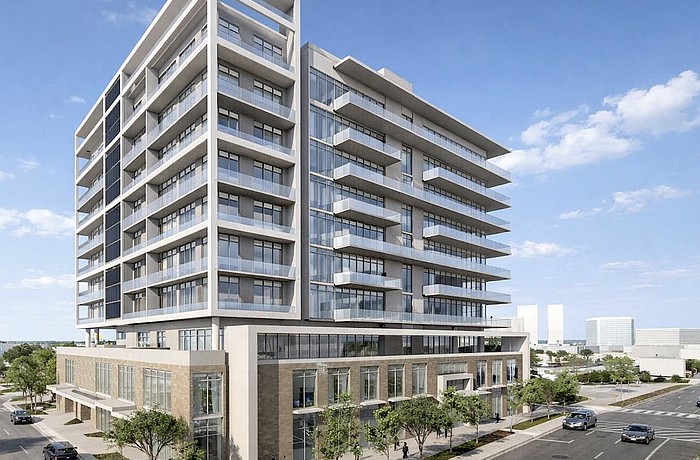 A rendering by DSDG Architects of the planned 1776 Ringling Condominium at the corner of Ringling Boulevard and South Osprey Avenue.