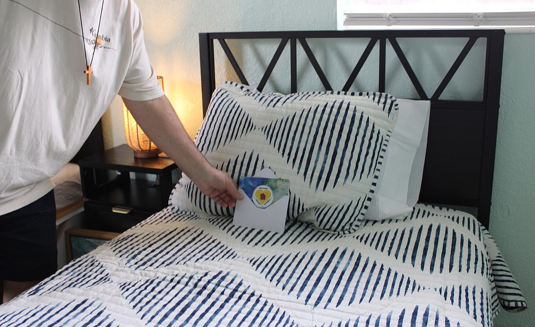 Second Heart Homes leads with love first as residents write welcome cards, including words of encouragement, advice and empathy for the new residents moving in.