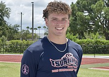 As a junior, Daniel Snitkovsky placed seventh in both the 50-yard freestyle and 100-yard breaststroke at the 2025 FHSAA Class 4A boys swimming state championship.