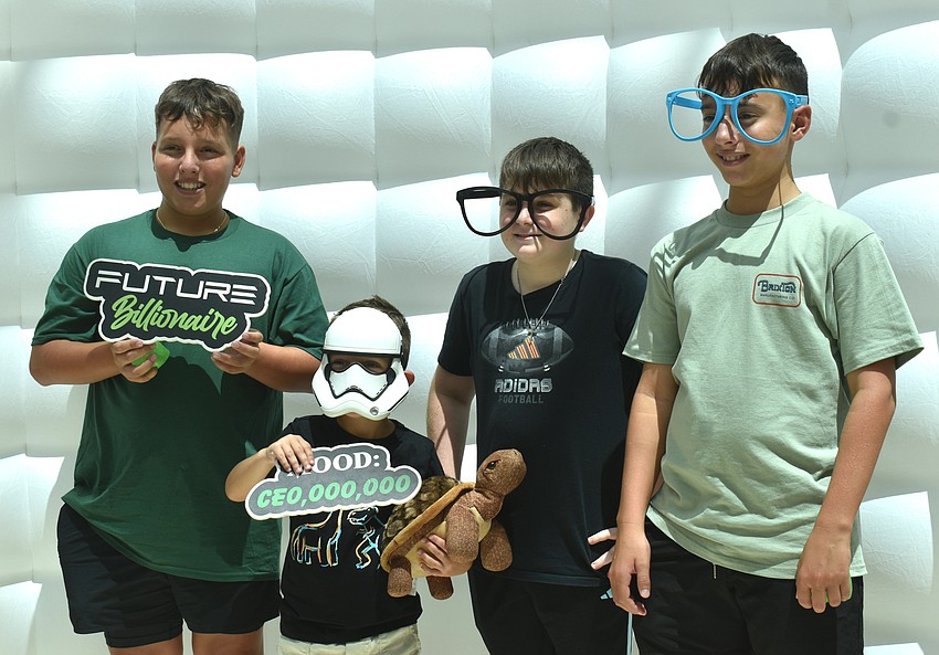 Lakewood Ranch's Cameron Roane, Sawyer Van Dillen, Jaxton Radovich and  
Rylan Roane are looking forward to a great school year.