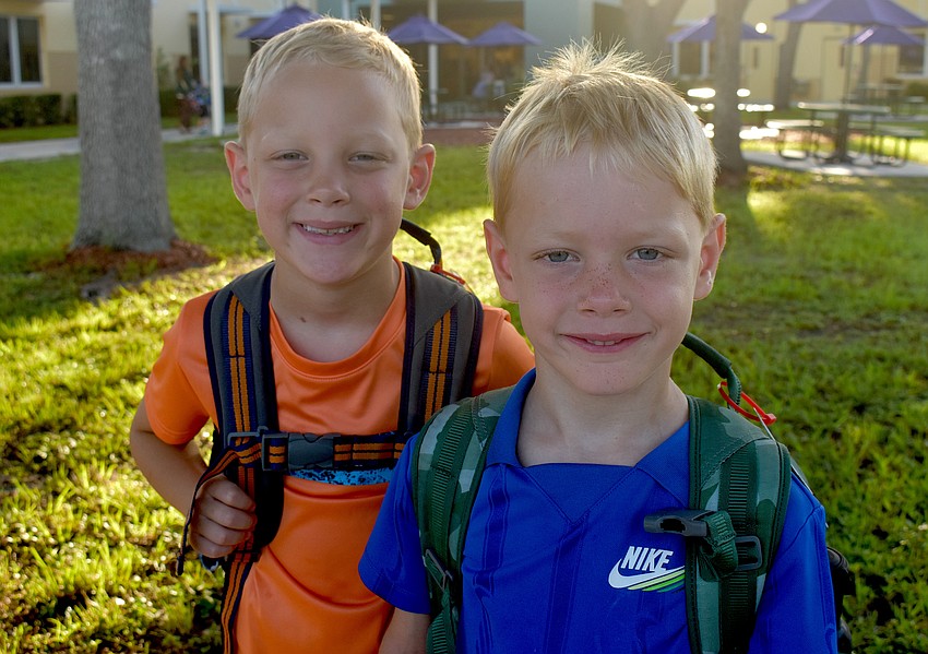 Perry Hallam and Avery Hallem are brand new to McNeal Elementary. They are entering first grade and kindergarten.