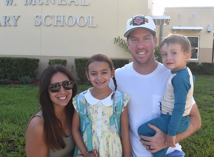 The Crabill family — Francesca, first grader Liliana, Taylor and 2-year-old Caiden — hope everyone has a great school year.