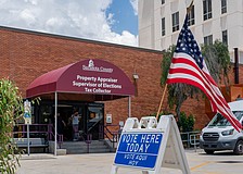 Registered voters in Sarasota County can cast their ballots at the Sarasota Terrace Building at 2001 Adams Lane.
