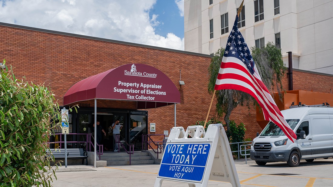 Registered voters in Sarasota County can cast their ballots at the Sarasota Terrace Building at 2001 Adams Lane.