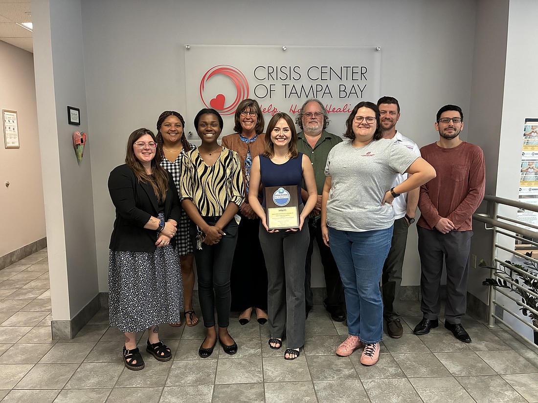 Crisis Center of Tampa Bay team members earned Inform USA accreditation in August 2026.