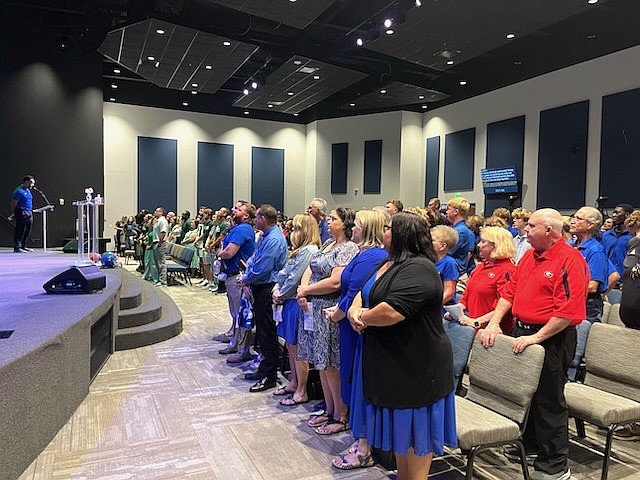 Matanzas students and staff at Palm Coast United Methodist Church's 15th annual Football Sunday Worship Experience. Courtesy photo Matanzas students and staff at Palm Coast United Methodist Church's 15th annual Football Sunday Worship Experience. Courtesy photo